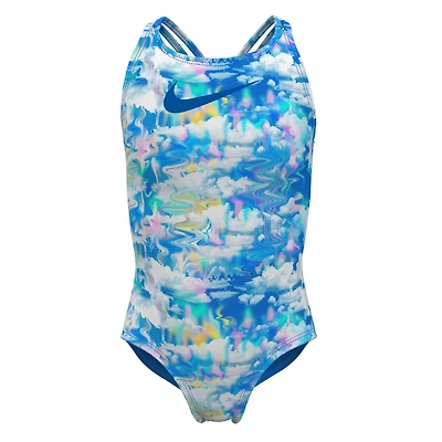 Nike Girls' Dream Clouds Spiderback 1-Piece Swimsuit