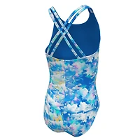 Nike Girls' Dream Clouds Spiderback 1-Piece Swimsuit