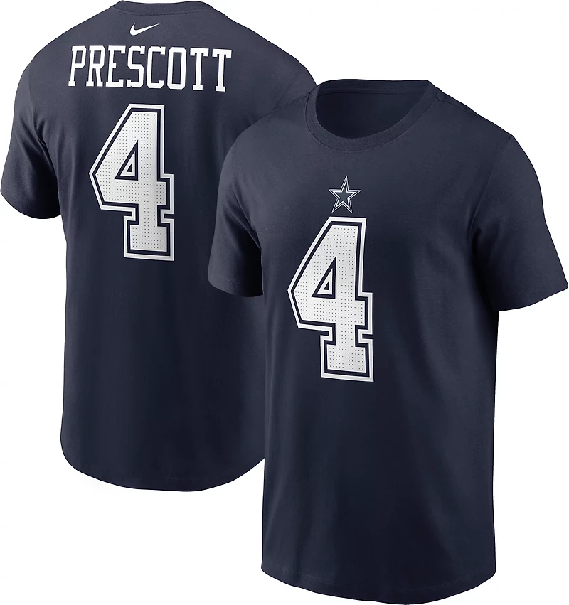 Nike Men's Dallas Cowboys Dak Prescott #4 N&N Short Sleeve T-shirt