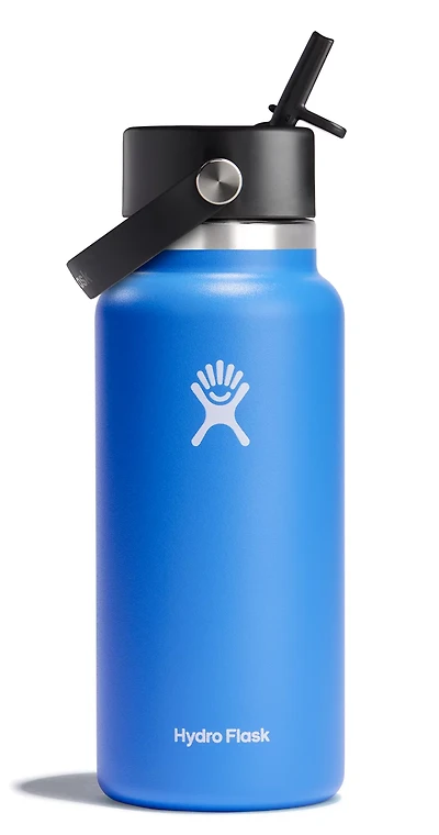 Hydro Flask 32 oz Wide Mouth Water Bottle with Flex Straw Cap