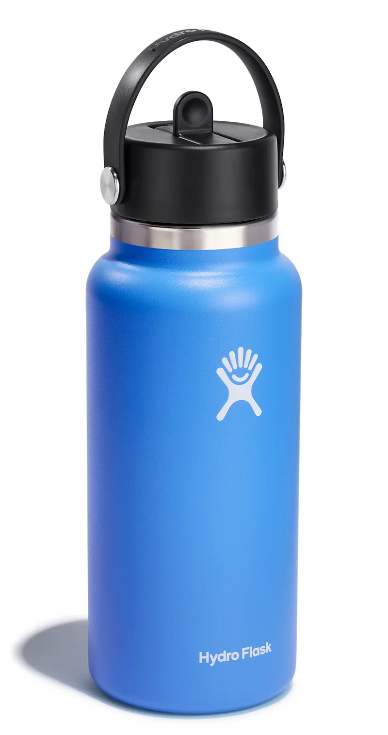 Hydro Flask 32 oz Wide Mouth Water Bottle with Flex Straw Cap