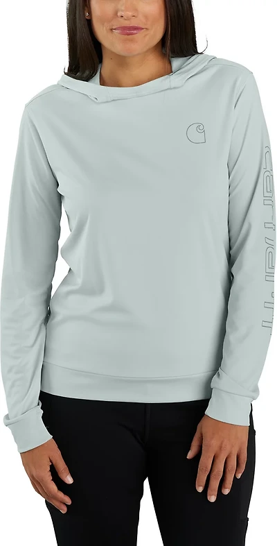 Carhartt Women's Force Sun Defender Lightweight Hooded Long Sleeve Graphic T-shirt