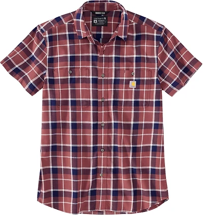 Carhartt Men's Rugged Flex Relaxed Fit Lightweight Plaid Button-Up Shirt