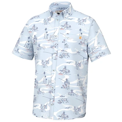 Huk Men's Kona Fish Bones Short Sleeve T-shirt