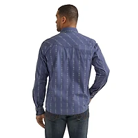 Wrangler Men's Print Retro Long Sleeve Shirt