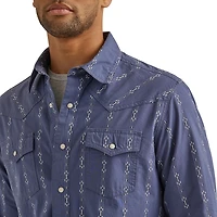 Wrangler Men's Print Retro Long Sleeve Shirt