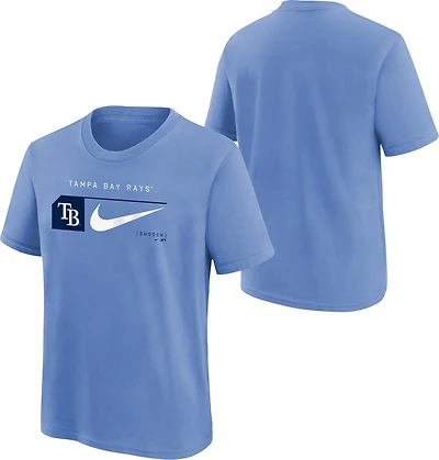 Nike Youth Tampa Bay Rays Swoosh Lockup Short Sleeve T-shirt