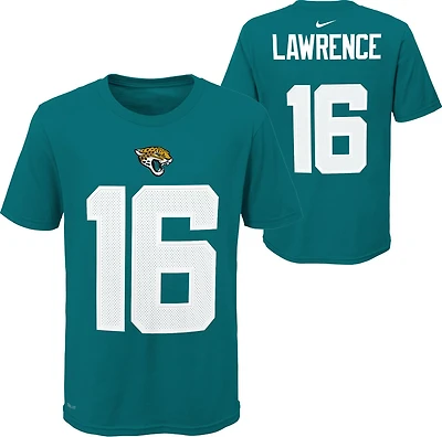 Nike Youth Jacksonville Jaguars Trevor Lawrence #16 Player Pride N&N Short Sleeve T-shirt