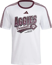 adidas Men's Texas A&M Aggies Baseball Dugout Fashion Short Sleeve T-shirt