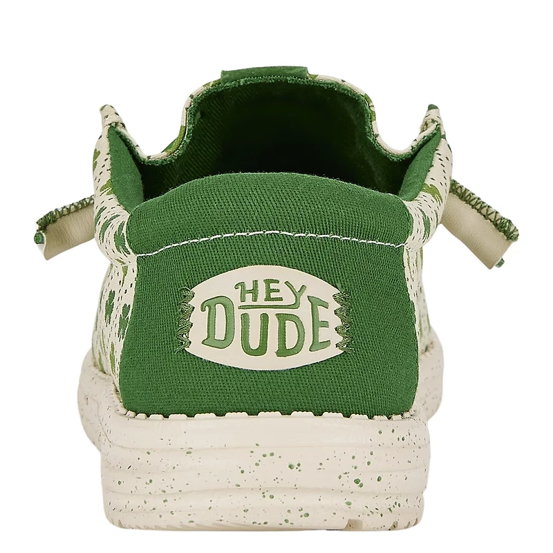 HEYDUDE Men's Wally Lucky Shamrock Slip-On Shoes
