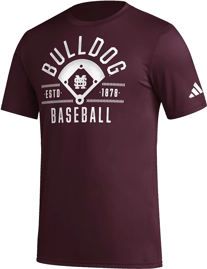 adidas Youth Mississippi State University Locker Exit Velocity Pregame T-shirt