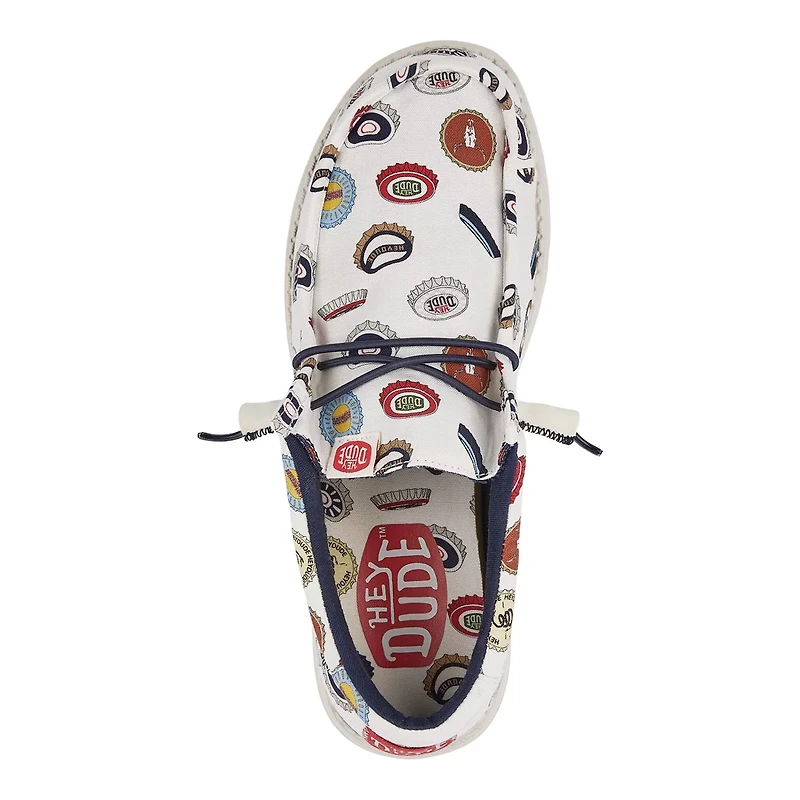 HEYDUDE Men's Wally Spring BreakR Beer Bash Slip-On Shoes