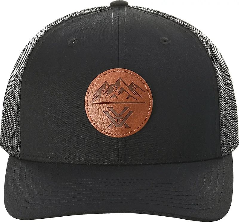 Vortex Men's 3 Peaks Leather Patch Cap