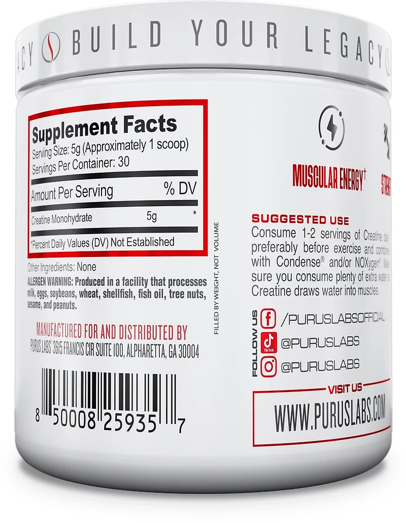 Purus Labs Creatine Monohydrate