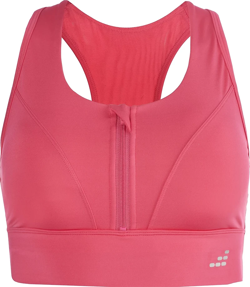 BCG Women's Hi 1/2 Zip Front Sports Bra