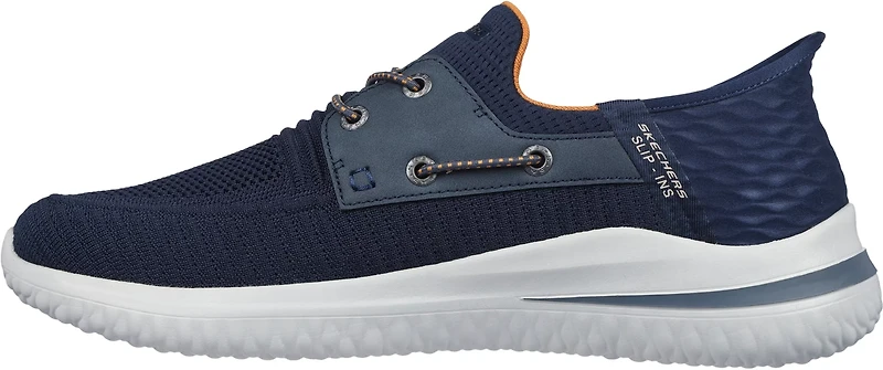 SKECHERS Men's Delson 3.0 Roth Bungee Slip-ins Boat Shoes