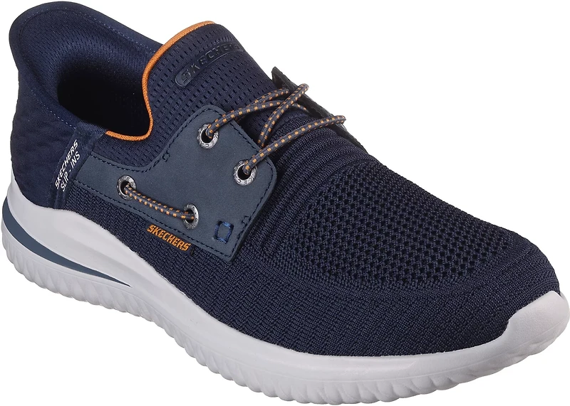 SKECHERS Men's Delson 3.0 Roth Bungee Slip-ins Boat Shoes