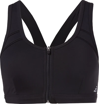 BCG Women's High Zip Front Sports Bra