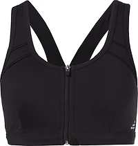 BCG Women's High Zip Front Sports Bra