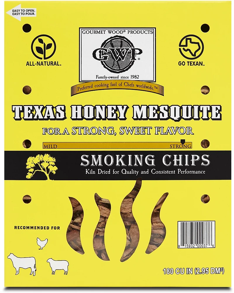 Gourmet Wood Texas Honey Mesquite 180 cu in Wood Chips