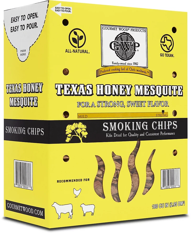 Gourmet Wood Texas Honey Mesquite 180 cu in Wood Chips