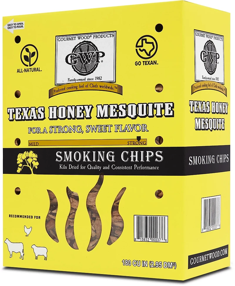Gourmet Wood Texas Honey Mesquite 180 cu in Wood Chips