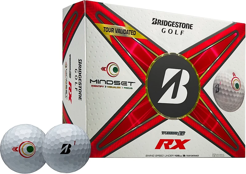 Bridgestone Golf 2024 Tour B-RX Mindset Golf Balls 12-Pack