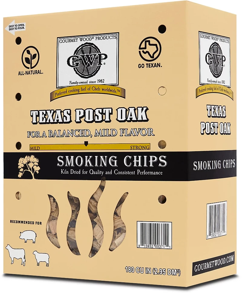 Gourmet Wood Texas Post Oak 180 cu in Wood Chips