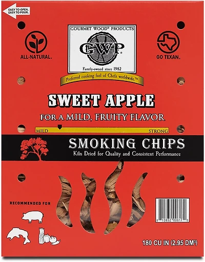 Gourmet Wood Sweet Apple 180 cu in Wood Chips