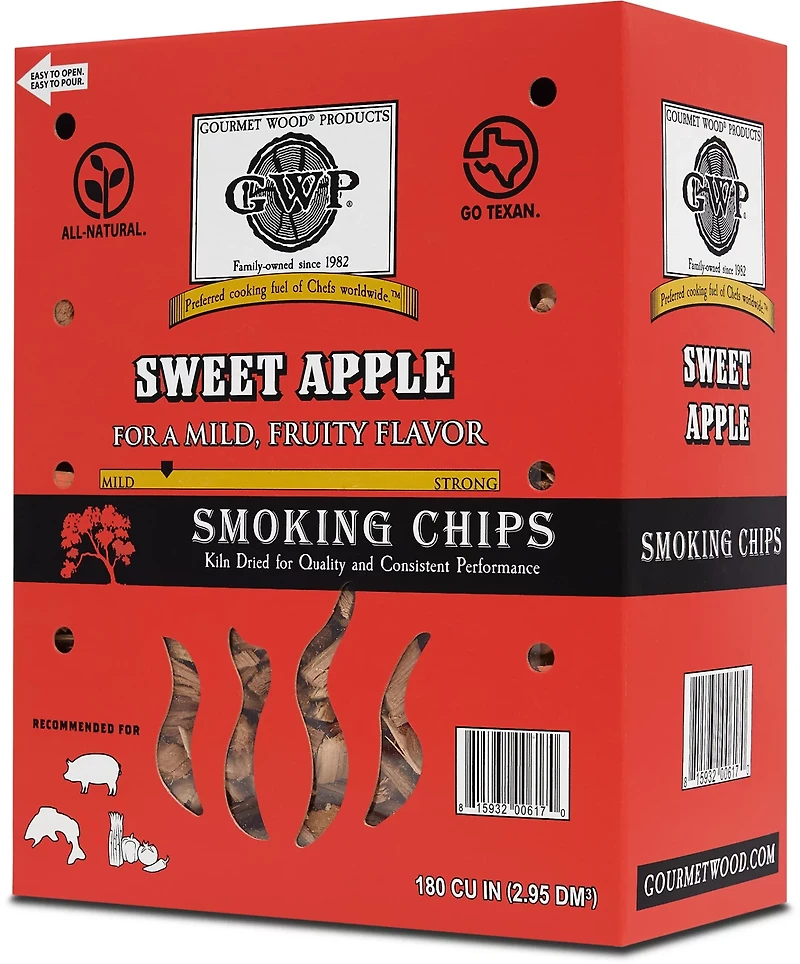 Gourmet Wood Sweet Apple 180 cu in Wood Chips