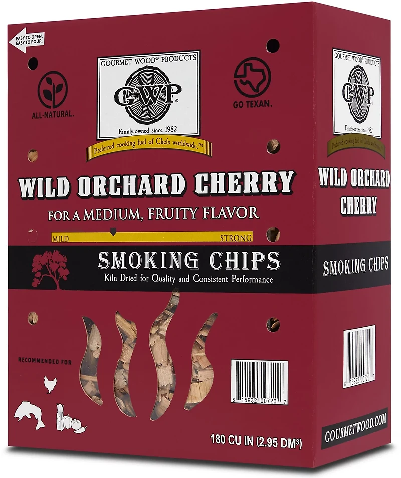 Gourmet Wood Wild Orchid Cherry 180 cu in Wood Chips