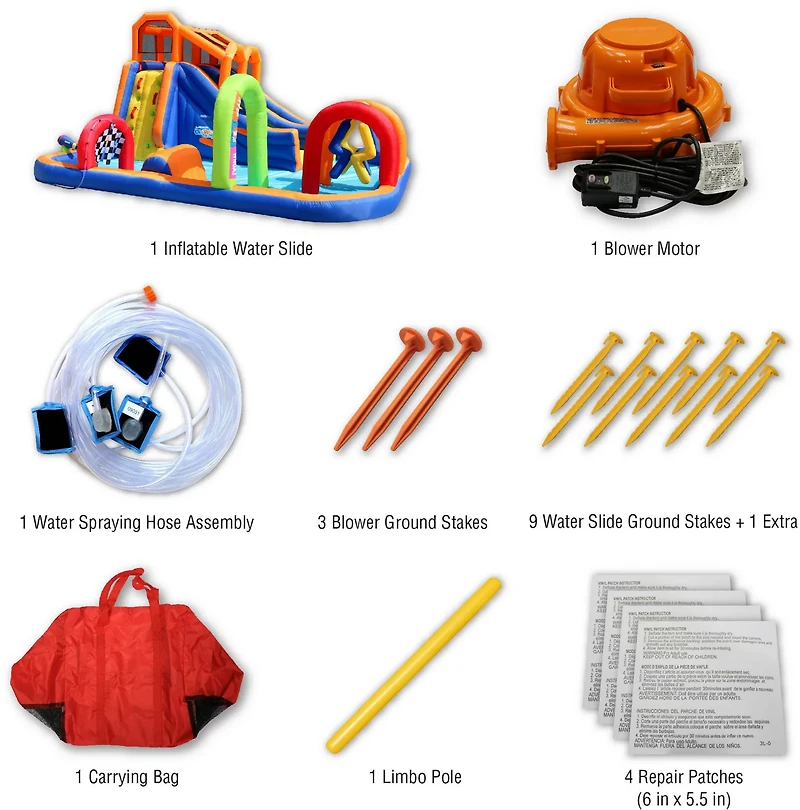 Banzai Obstacle Challenge Slide Park