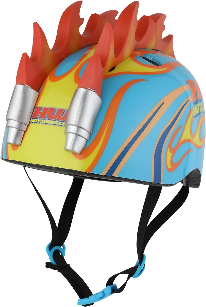Hot Wheels Boys' 3-D Light-Up Mohawk Flames Helmet