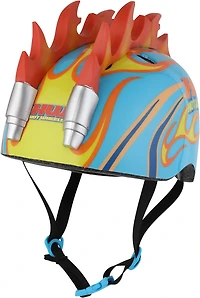 Hot Wheels Boys' 3-D Light-Up Mohawk Flames Helmet