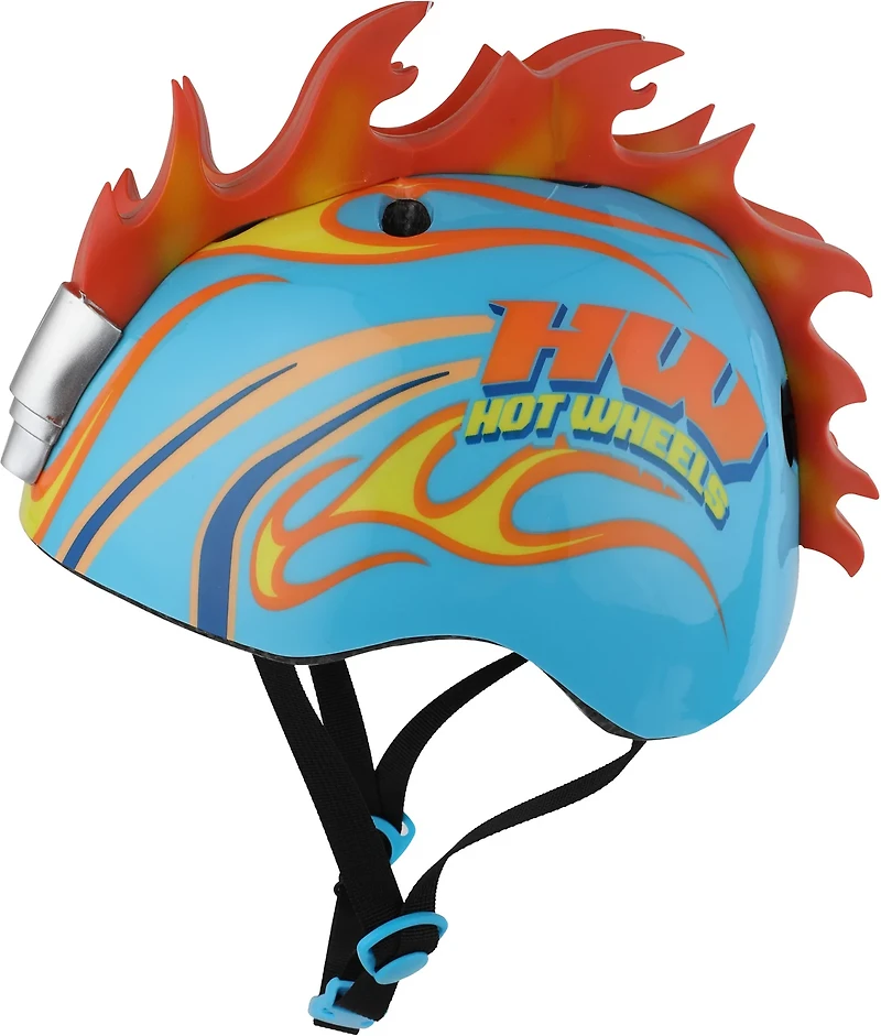 Hot Wheels Boys' 3-D Light-Up Mohawk Flames Helmet
