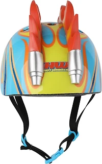 Hot Wheels Boys' 3-D Light-Up Mohawk Flames Helmet