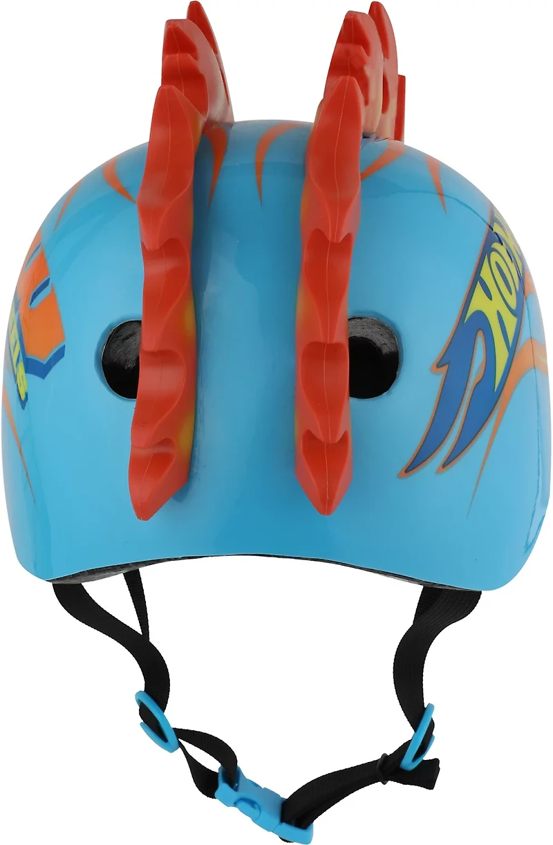 Hot Wheels Boys' 3-D Light-Up Mohawk Flames Helmet