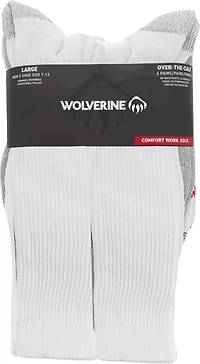 Wolverine Men's Cotton Steel Toe Over the Calf Socks 6-Pack