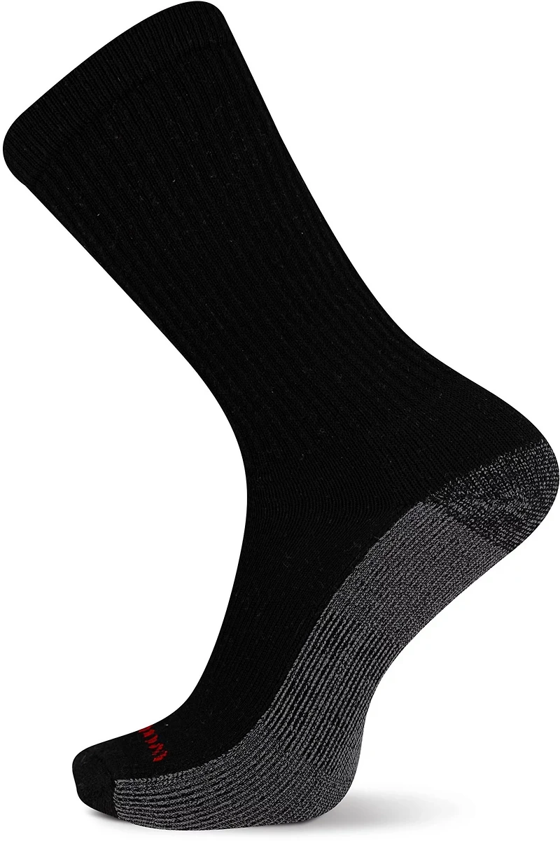 Wolverine Men's Cotton Steel Toe Crew Socks 6-Pack