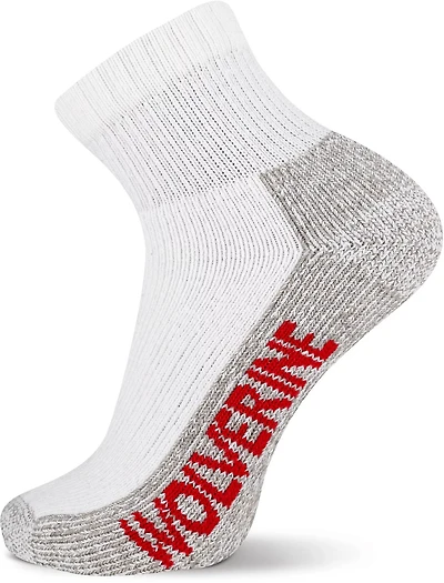 Wolverine Men's Steel Toe Cotton Quarter Socks 2-Pack