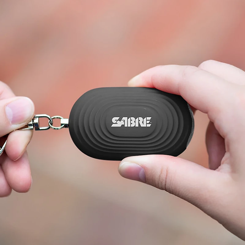 Sabre 2-In-1 Personal Alarm with LED Light & Snap Clip