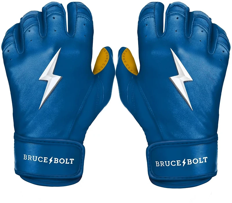 BRUCE BOLT Adults' Premium Pro Short Cuff Batting Gloves