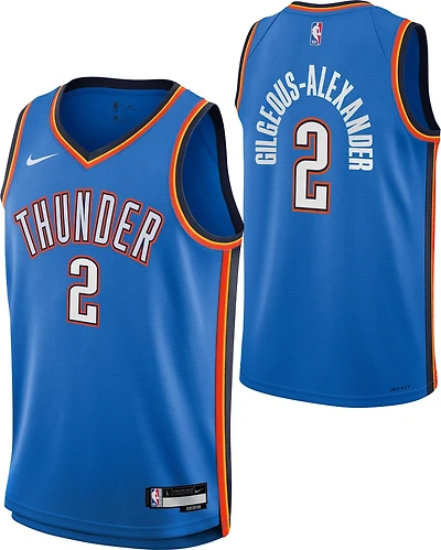 Nike Boys' Oklahoma City Thunder Shai Gilgeous-Alexander #2 Icon Swingman Jersey