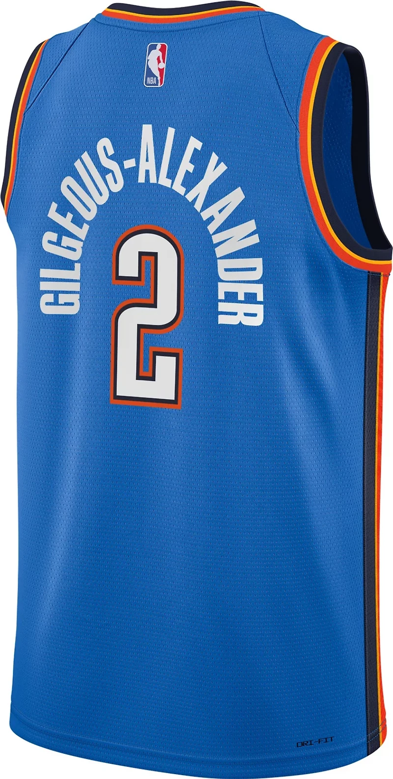 Nike Boys' Oklahoma City Thunder Shai Gilgeous-Alexander #2 Icon Swingman Jersey