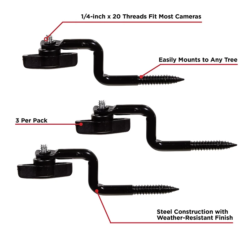 Allen Company Vanish Trail Camera Tree Mounts 3-Pack