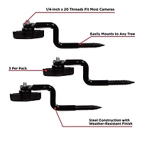 Allen Company Vanish Trail Camera Tree Mounts 3-Pack