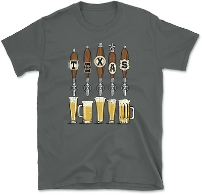 State Life Men's TEXAS Tap Handles Short Sleeve Graphic T-shirt