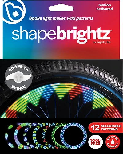 Brightz Shape Brightz LED Pattern Select Bike Clip-On Spoke Light