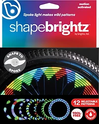 Brightz Shape Brightz LED Pattern Select Bike Clip-On Spoke Light
