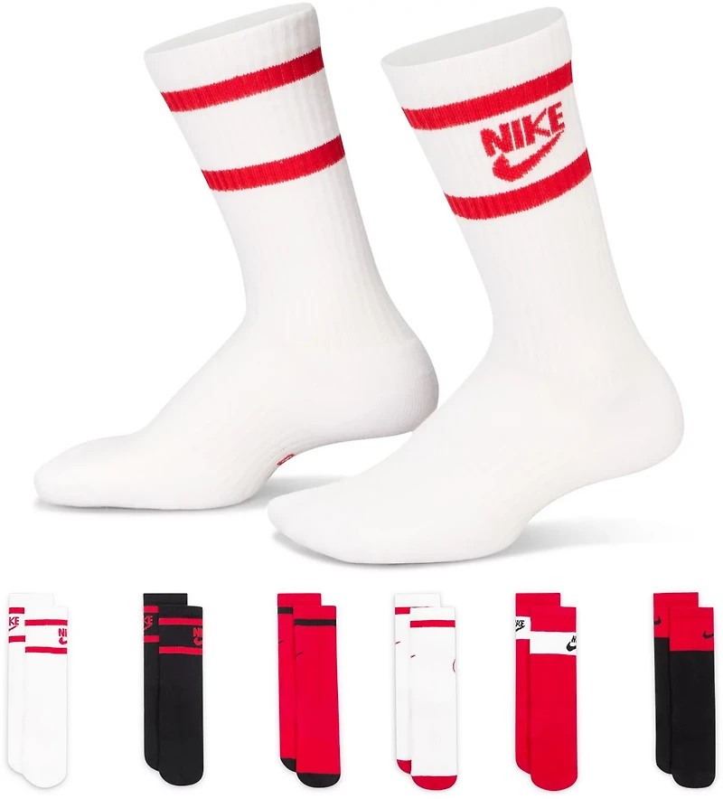 Nike Kids' Fashion Everyday Crew Socks 6-Pack